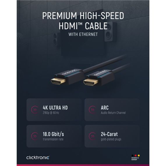 Cavo HDMI ad altissima velocità WE70307 Clicktronic