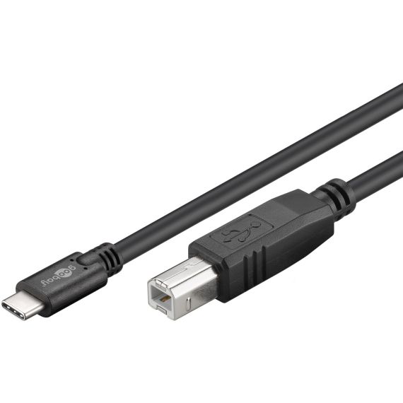 Cavo da USB-C a B, nero WE67985 Goobay