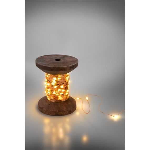 Catena luminosa a LED "Rocchetto di filo", piccolo WE60341 Goobay