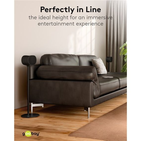 Supporto per altoparlanti Modern Era 3 Base, nero WE71195 Goobay