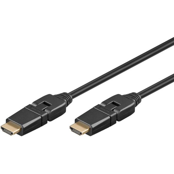 Cavo HDMI ad alta velocità 360° con Ethernet WE61292 Goobay