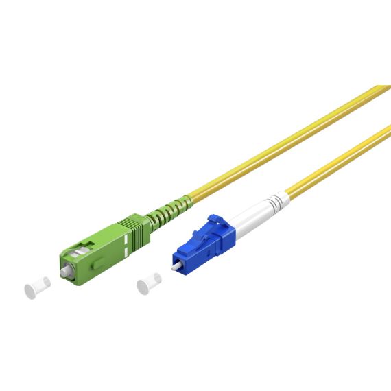Cavo in fibra ottica, Singlemode (OS2) Yellow, giallo (Simplex), 15 m WE59653 Goobay