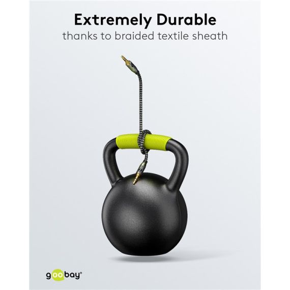 Cavo di collegamento audio AUX, 3,5 mm stereo, 3 m WE65275 Goobay