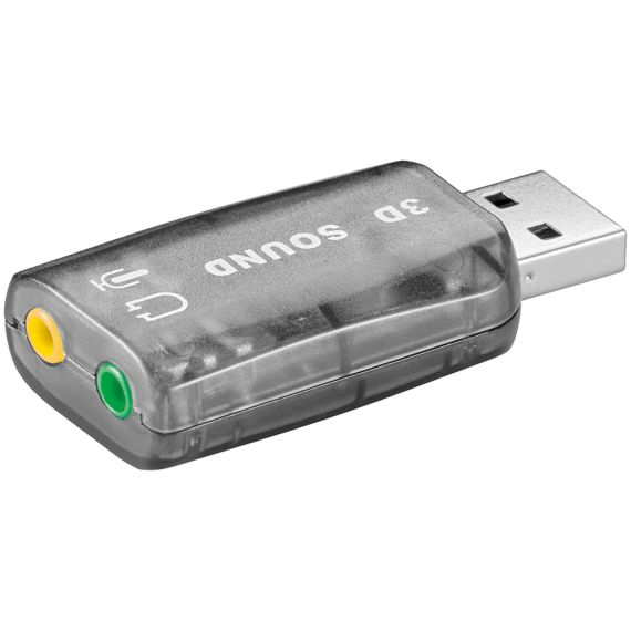 Scheda audio USB 2.0, con virtual 5.1 channel soundtrack WE95451 Goobay