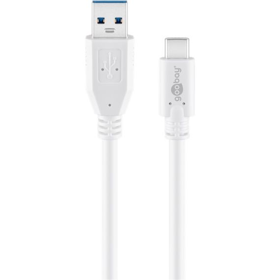 Cavo da USB-C a USB 3.0 tipo A, bianco WE67188 Goobay