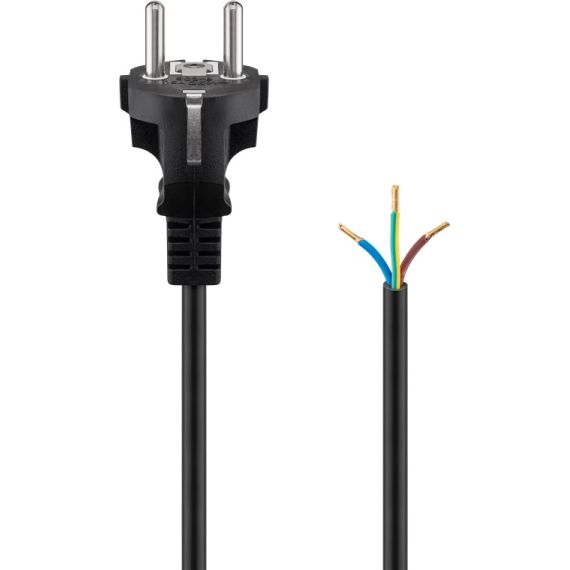 Cavo di contatto di protezione per il montaggio, 2 m, nero WE94701 Goobay