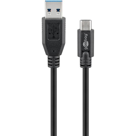 Cavo di ricarica da USB-C a USB A 3.0 con sincronizzazione e ricarica Super Speed WE67890 Goobay