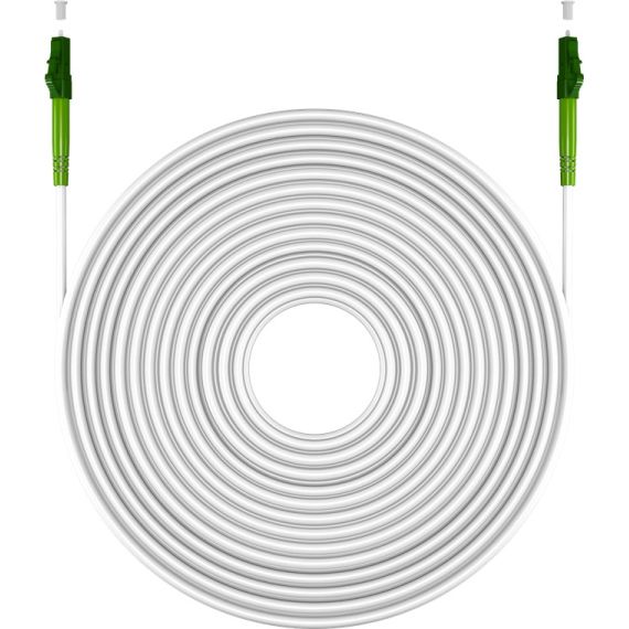 Cavo in fibra ottica, Singlemode (OS2) White, bianco (Simplex), 20 m WE59590 Goobay