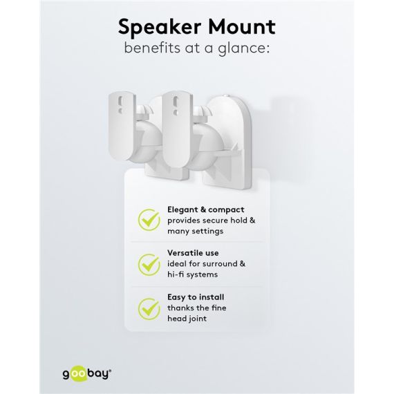 Supporto per altoparlanti universale WE49394 Goobay