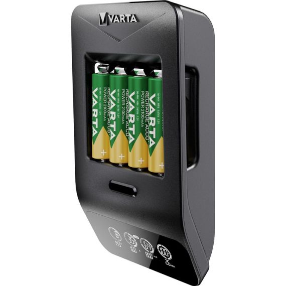 LCD Smart Charger+ (tipo 57684) incl. 4x AA 2100 mAh WE64757 Varta