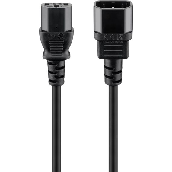 Prolunga apparecchio freddo, 3 m, nero WE95287 Goobay