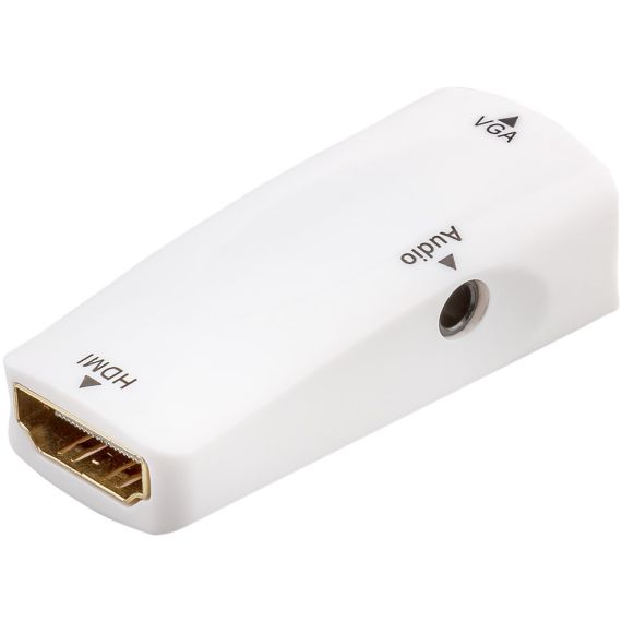 Adattatore compatto HDMI/VGA con audio, dorato WE44794 Goobay