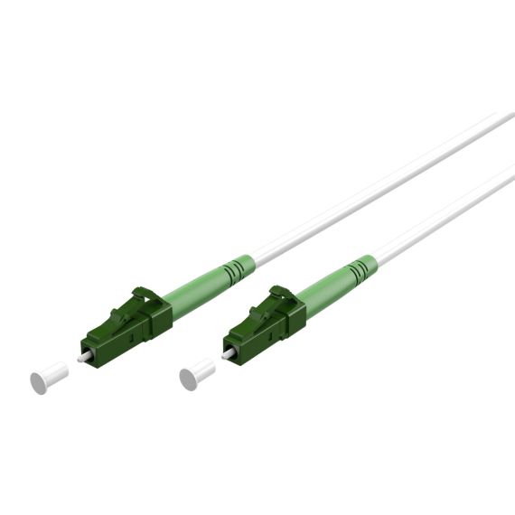 Cavo in fibra ottica, Singlemode (OS2) White, bianco (Simplex), 25 m WE59591 Goobay