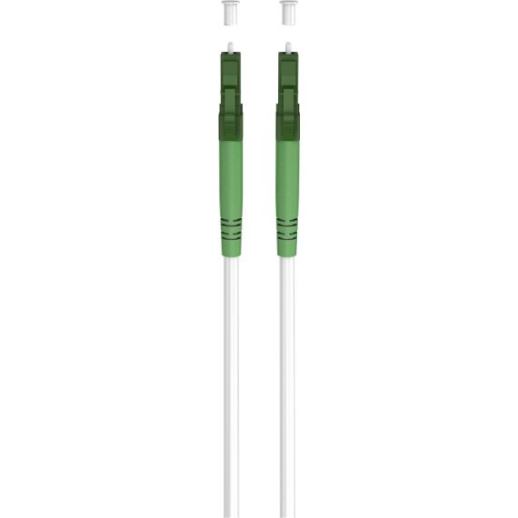 Cavo in fibra ottica, Singlemode (OS2) White, bianco (Simplex), 25 m WE59591 Goobay