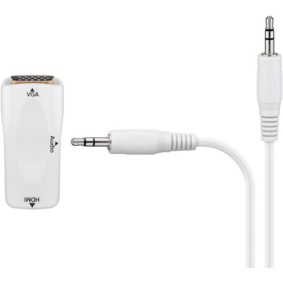 Adattatore compatto HDMI/VGA con audio, dorato WE44794 Goobay