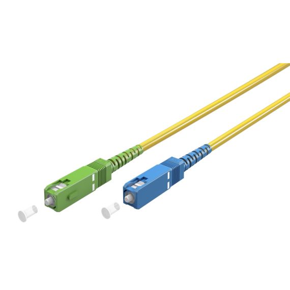 Cavo in fibra ottica, Singlemode (OS2) Yellow, giallo (Simplex), 30 m WE59666 Goobay