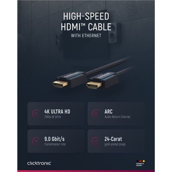 Cavo HDMI ad alta velocità WE70309 Clicktronic