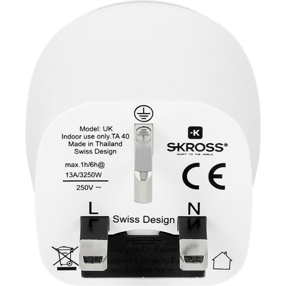 Adattatore Country Europe per UK WE39776 Skross