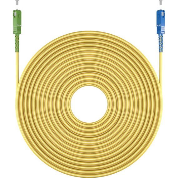 Cavo in fibra ottica, Singlemode (OS2) Yellow, giallo (Simplex), 25 m WE59665 Goobay