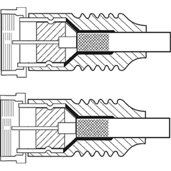 Cavo antenna satellitare (135 dB), 4x schermato WE70598 Goobay