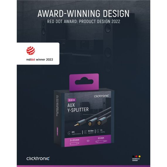 Cavo adattatore AUX da 3,5 mm, stereo WE70491 Clicktronic