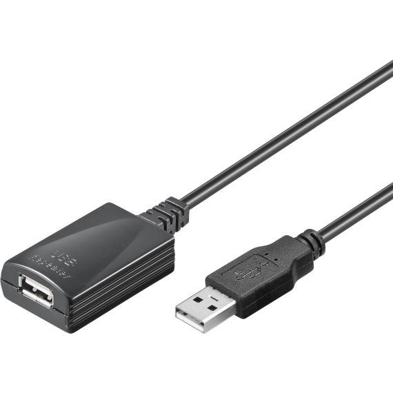 Cavo di prolunga USB attivo, 5 m, nero WE95439 Goobay