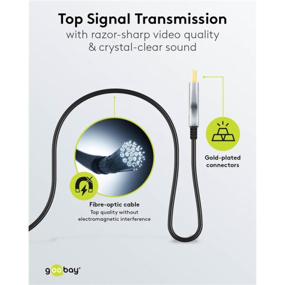 Cavo HDMI ibrido ottico ad altissima velocità con Ethernet (AOC) WE65562 Goobay