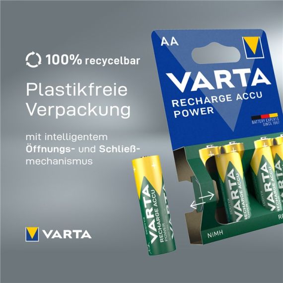 AAA (Micro)/HR03 (5703) ricaricabile - 1000 mAh, 2 pezzi in blister WE43470 Varta