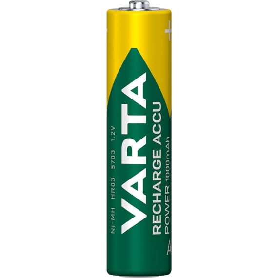 AAA (Micro)/HR03 (5703) ricaricabile - 1000 mAh, 2 pezzi in blister WE43470 Varta