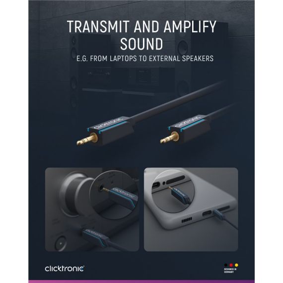 Cavo AUX da 3,5 mm, stereo WE70479 Clicktronic