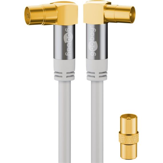 Cavo antenna TV (135 dB), 4x schermato WE70411 Goobay