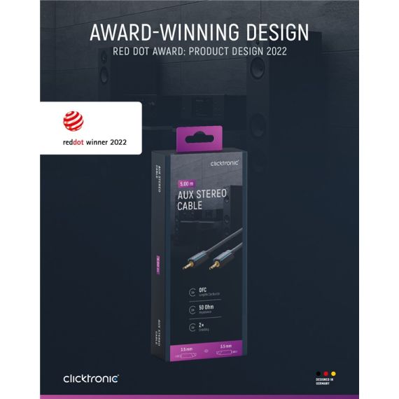 Cavo AUX da 3,5 mm, stereo WE70480 Clicktronic