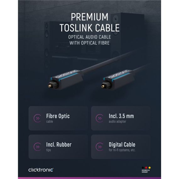 Cavo Toslink WE70366 Clicktronic