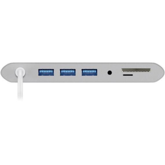 Adattatore multiporta USB-C in alluminio WE62113 Goobay