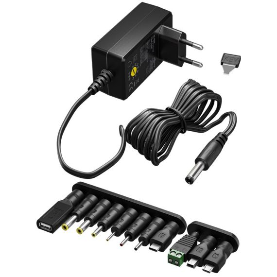 Alimentatore universale 3 V - 12 V, max. 3,6 W WE65592 Goobay