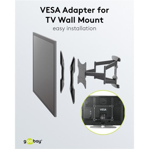 Adattatore per supporto TV a parete con standard VESA WE60134 Goobay