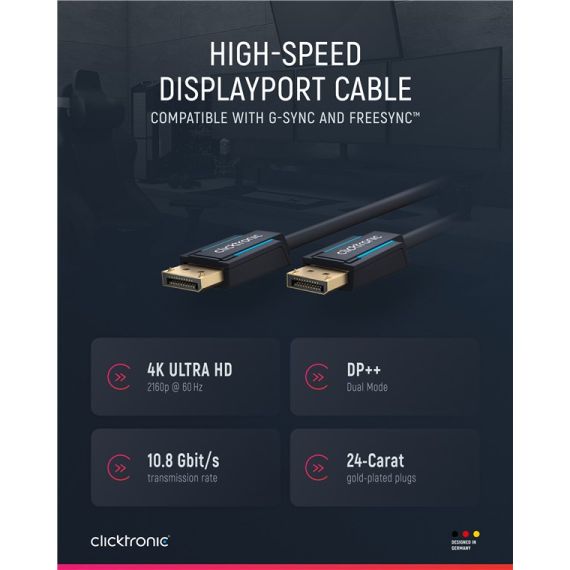 Cavo DisplayPort WE70716 Clicktronic