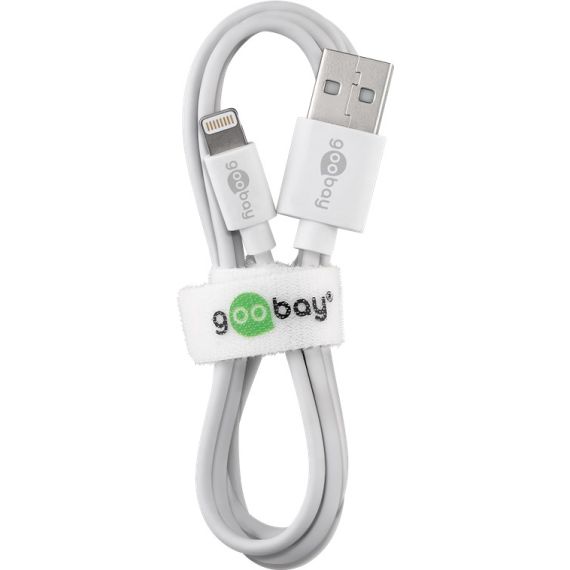 Cavo di ricarica e sincronizzazione USB Lightning, 2 m, bianco WE72907 Goobay
