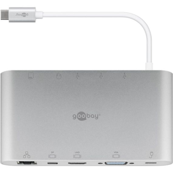 Adattatore multiporta USB-C in alluminio WE62113 Goobay