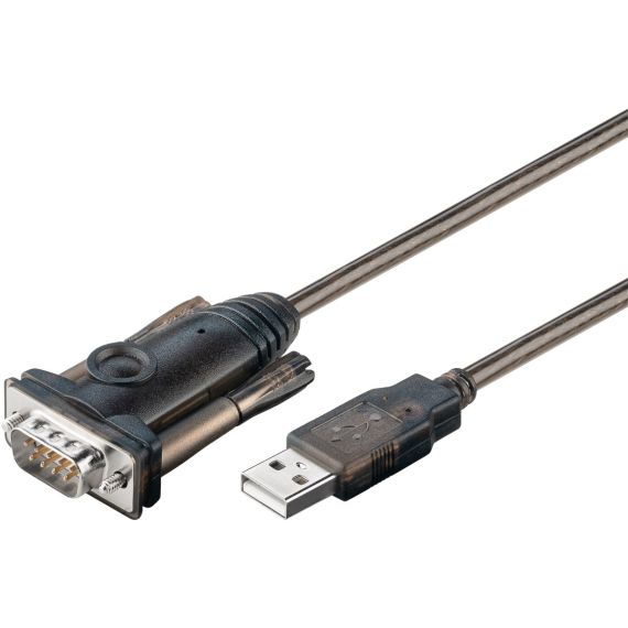 Adattatore da USB a porta seriale, trasparente WE68875 Goobay