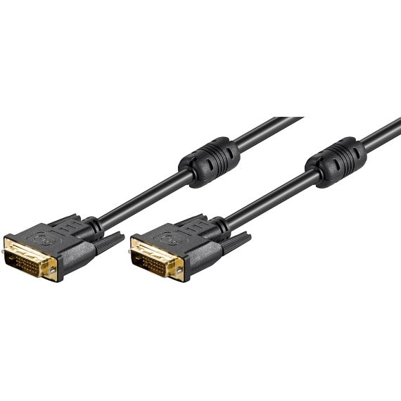 Cavo DVI-D Full HD Dual Link, dorato WE34213 Goobay