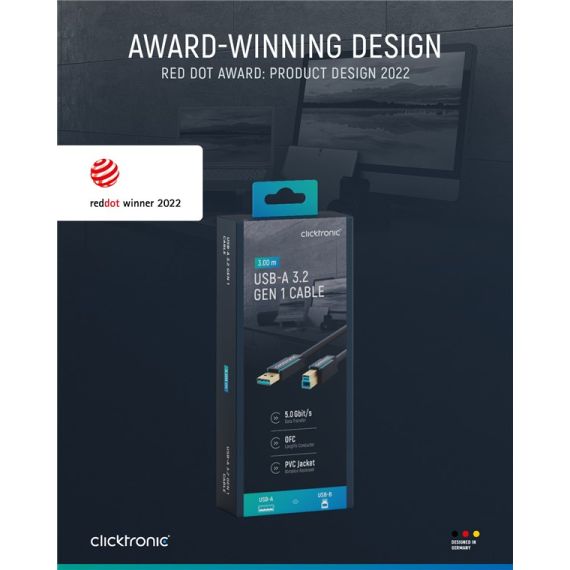 Cavo adattatore da USB-A a USB-B 3.0 WE70093 Clicktronic