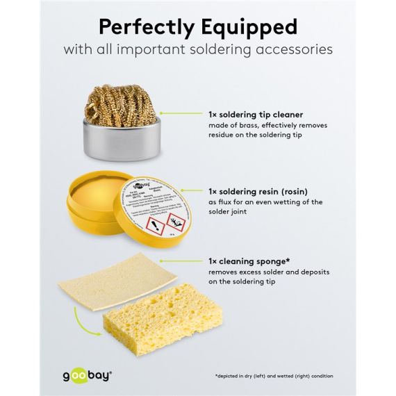 Supporto per saldatura con 4 bracci flessibili WE61669 Goobay