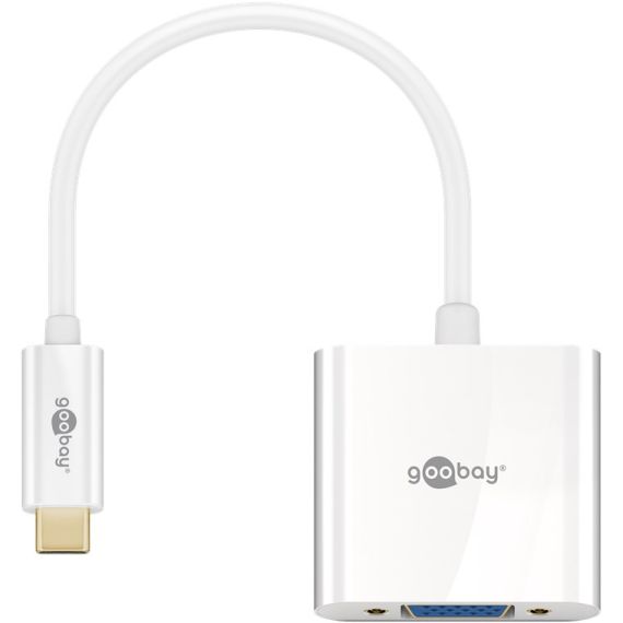 Adattatore da USB-C a VGA, bianco WE66260 Goobay
