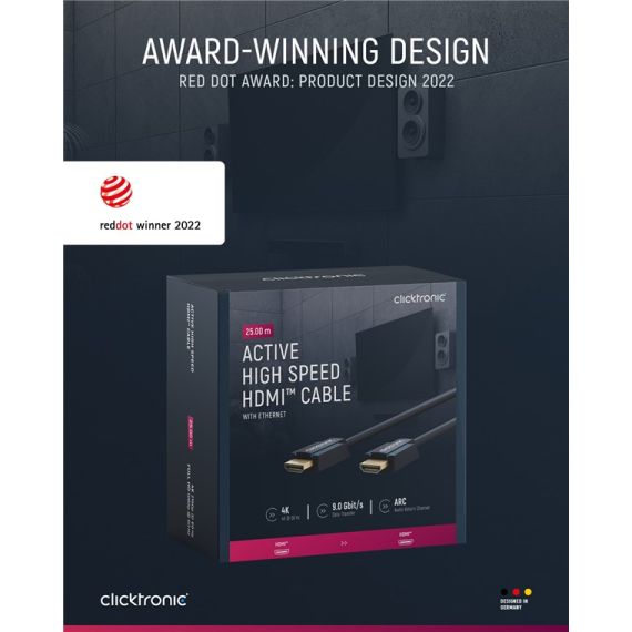 Attivo Cable HDMI de alta velocidad con Ethernet WE70088 Clicktronic