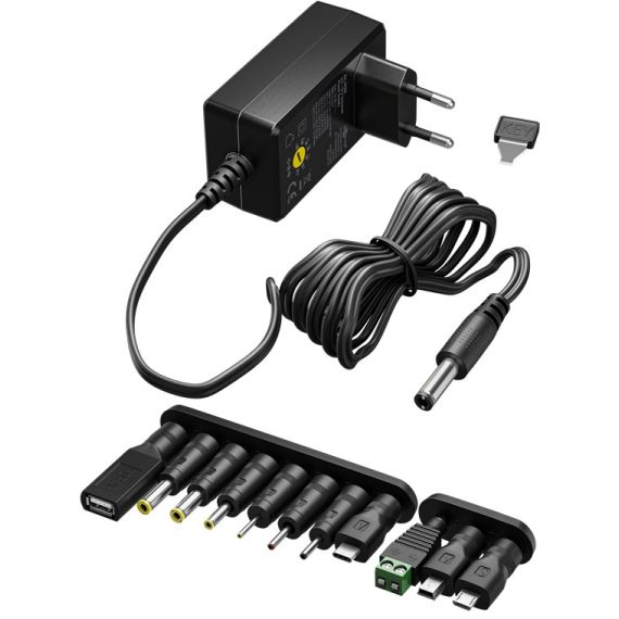 Alimentatore universale 3 V - 12 V, max. 7,2 W WE64571 Goobay