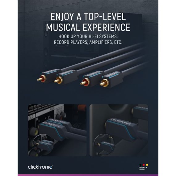Cavo RCA, stereo WE70376 Clicktronic