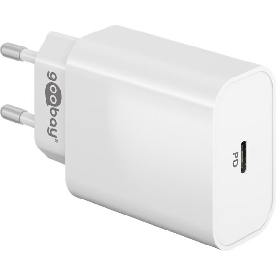 Caricatore rapido USB-C PD (45 W) bianco WE61754 Goobay