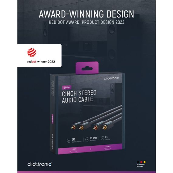 Cavo RCA, stereo WE70379 Clicktronic