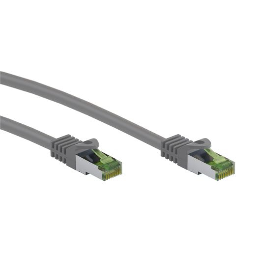 Cavo patch RJ45 con cavo grezzo CAT 8.1 S/FTP, AWG 26, grigio WE61121 Goobay